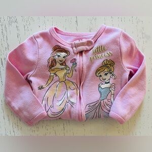 Disney, Princess Baby Footie Pajamas, Pink, 6-9MO